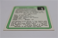 Jack Nicklaus Signed 1981 Donruss Golf Statistical Leader Card JSA ALOA