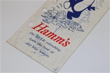 Champ Venturi, Arnold Palmer & others Multi-Signed 1957 Saint Paul Inv. Season Ticket - Venturi 1st Win JSA ALOA