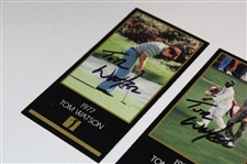 Tom Watson Signed 1977 & 1981 GSV Masters GSV Golf Cards JSA ALOA