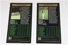 Tom Watson Signed 1977 & 1981 GSV Masters GSV Golf Cards JSA ALOA