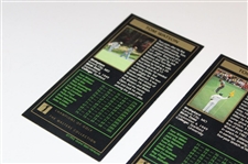 Tom Watson Signed 1977 & 1981 GSV Masters GSV Golf Cards JSA ALOA