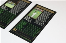 Tom Watson Signed 1977 & 1981 GSV Masters GSV Golf Cards JSA ALOA