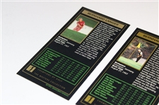 Bernhard Langer Signed 1985 & 1993 Masters GSV Golf Cards JSA ALOA