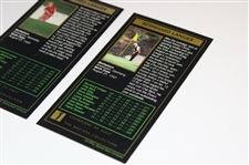 Bernhard Langer Signed 1985 & 1993 Masters GSV Golf Cards JSA ALOA