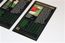 Gary Player Signed 1961, 1974 & 1978 Masters GSV Golf Cards JSA ALOA