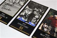 Jack Burke, Doug Ford, Billy Casper & Tommy Aaron Signed Masters GSV Golf Cards JSA ALOA