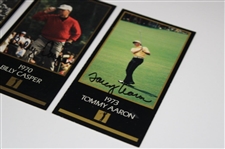 Jack Burke, Doug Ford, Billy Casper & Tommy Aaron Signed Masters GSV Golf Cards JSA ALOA