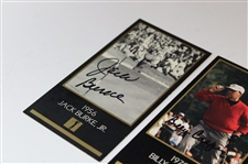 Jack Burke, Billy Casper, Tommy Aaron & Gary Player Signed Masters GSV Golf Cards JSA ALOA