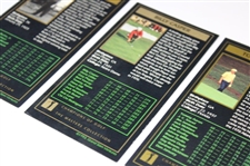Jack Burke, Billy Casper, Tommy Aaron & Gary Player Signed Masters GSV Golf Cards JSA ALOA