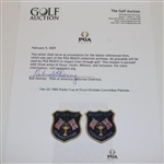 Two (2) 1965 Ryder Cup at Royal Birkdale Committee Patches
