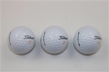Ray Floyd, Nick Faldo & Billy Casper Signed Masters Logo Golf Balls JSA ALOA