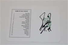 Fuzzy Zoeller Signed Augusta National GC Scorecard w/'79' & Signed Photo JSA