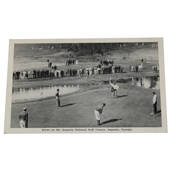 1934 Bobby Jones, Dudley, Metz & Laffoon Exhibition at Augusta National GC Hole #12