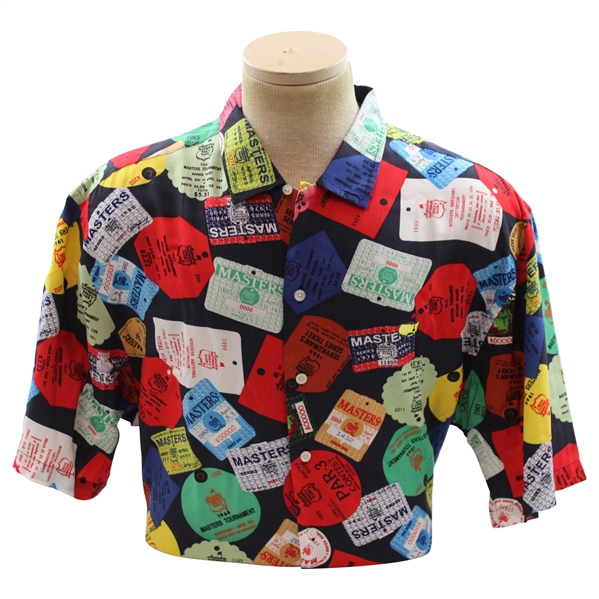 Masters Vintage SERIES Badges Camp Shirt Mens - L