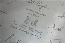 Vintage National Golf Links of America Sterling Silver Tray Presented to Architect Dick Wilson