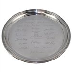 Vintage National Golf Links of America Sterling Silver Tray Presented to Architect Dick Wilson