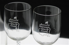 Augusta National Golf Club Member Logo Carafe & Four (4) Wine Glasses Set - New In Box