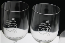 Augusta National Golf Club Member Logo Carafe & Four (4) Wine Glasses Set - New In Box