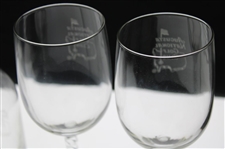 Augusta National Golf Club Member Logo Carafe & Four (4) Wine Glasses Set - New In Box
