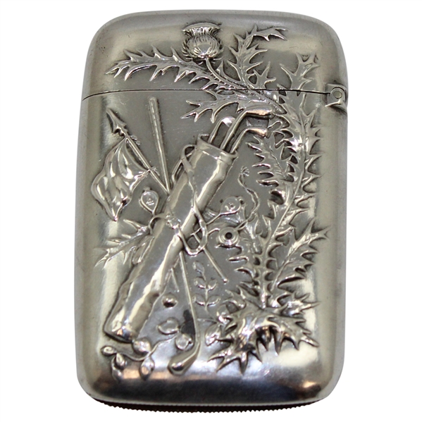 Elaborate Gorham Sterling Silver Match Safe
