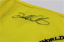 Darren Clarke Signed 2003 WGC NEC Inv. Championship Flown Hole 1 Embroidered Flag JSA ALOA