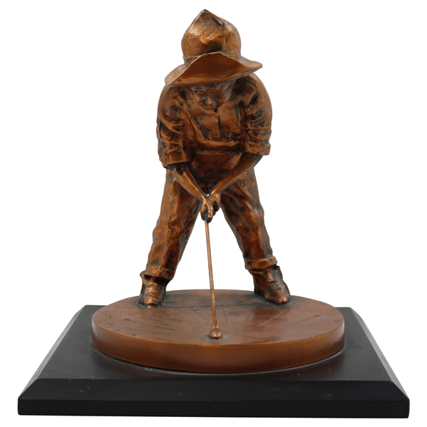 Pinehurst Country Club Balfour Putter Boy Bronze Sundial Statue