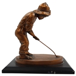 Pinehurst Country Club Balfour Putter Boy Bronze Sundial Statue