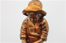Pinehurst Country Club Balfour Putter Boy Bronze Sundial Statue