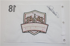 Bernhard Langer Signed 2017 KitchenAid Sr PGA Championship Embroidered Flag JSA ALOA