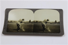 Four (4) Vintage Harry Vardon Bay State Publishing Golf Stereocards #386, #397, #398 & #399