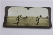 Four (4) Vintage Harry Vardon Bay State Publishing Golf Stereocards #386, #397, #398 & #399