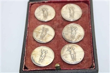 Sterling Silver Golf Buttons in Box