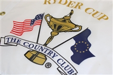 1999 Ryder Cup at The Country Club Items - Flag, Program, Two Dozen Golf Balls, Hat, Magazines & more
