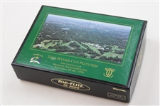 1999 Ryder Cup at The Country Club Items - Flag, Program, Two Dozen Golf Balls, Hat, Magazines & more