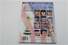 1999 Ryder Cup at The Country Club Items - Flag, Program, Two Dozen Golf Balls, Hat, Magazines & more