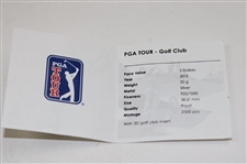 Cook Islands 2013 PGA Tour Sterling Silver Proof Coin W Coa