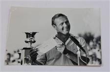 Original B&W Arnold Palmer w/Winner’s Check of The Kemper Open Photo & Program