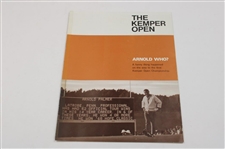 Original B&W Arnold Palmer w/Winner’s Check of The Kemper Open Photo & Program