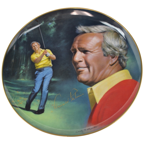 1983 Arnold Palmer Signed Ltd. Ed. Athlete Of The Decade Collector Plate JSA ALOA