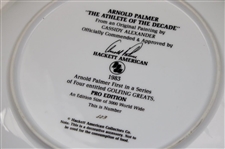 1983 Arnold Palmer Signed Ltd. Ed. Athlete Of The Decade Collector Plate JSA ALOA