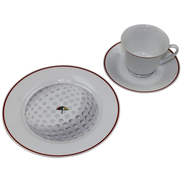 " Arnold Palmer (3) Piece Collector Noritake Serving Set Plate Cup Saucer"