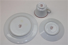  Arnold Palmer (3) Piece Collector Noritake Serving Set Plate Cup Saucer