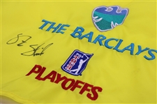 Steve Stricker Signed 2007 The Barclays Championship Flown Hole 6 Embroidered Flag JSA ALOA