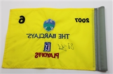 Steve Stricker Signed 2007 The Barclays Championship Flown Hole 6 Embroidered Flag JSA ALOA