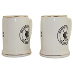 Two (2) 1974 Member-Guest Tournament '1922' New Albany Country Club NACC Ceramic Beer Mugs