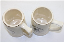 Two (2) 1974 Member-Guest Tournament '1922' New Albany Country Club NACC Ceramic Beer Mugs