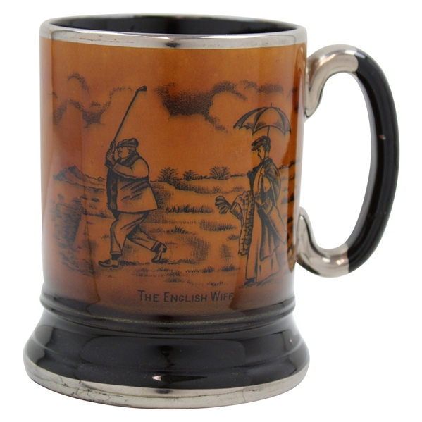 Arthur Wood Sports Series The English Wife/The American Husband Porcelain Mug by Royal Bradwell