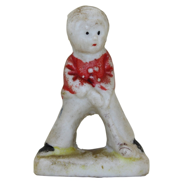 Vintage Miniature Male Golfer Putting Figure - Japan