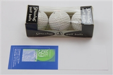 Al Geiberger Signed B&W Photo w/Sleeve of Personal Golf Balls & Facsimile Scorecard JSA ALOA