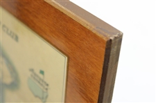 1968 Augusta National Golf Club Masters Player Gift - Aerial Map Laminated on Wood